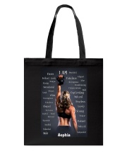 FITNESS - I AM - CUSTOM NAME Tote Bag tile