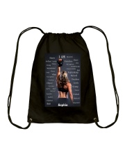 FITNESS - I AM - CUSTOM NAME Drawstring Bag tile