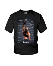 FITNESS - I AM - CUSTOM NAME Youth T-Shirt tile