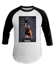 FITNESS - I AM - CUSTOM NAME Baseball Tee tile