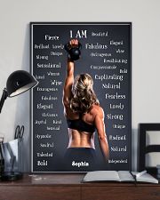 FITNESS - I AM - CUSTOM NAME 11x17 Poster lifestyle-poster-2