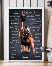 FITNESS - I AM - CUSTOM NAME 11x17 Poster lifestyle-poster-4