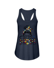 AUTISM MOM Ladies Flowy Tank tile