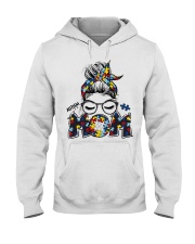 AUTISM MOM Hooded Sweatshirt front