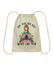 EFF YOU SEE KEY WHY OH YOU Drawstring Bag tile