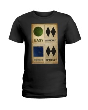 EASY - DIFFICULT - INTERMEDIATE - DIFFICULT Ladies T-Shirt tile