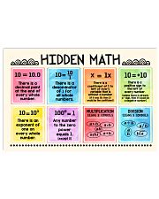 HIDDEN MATH 17x11 Poster front