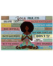YOGA RULE - AFRO GIRL 17x11 Poster front