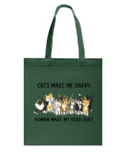 CATS MAKE ME HAPPY Tote Bag tile
