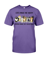 CATS MAKE ME HAPPY Premium Fit Mens Tee tile