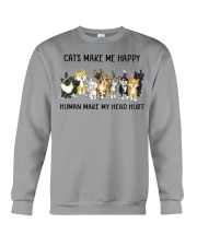 CATS MAKE ME HAPPY Crewneck Sweatshirt tile