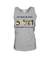 CATS MAKE ME HAPPY Unisex Tank tile