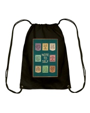 NOTE TO SELFT Drawstring Bag tile