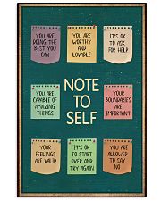 NOTE TO SELFT 11x17 Poster front
