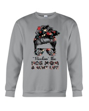 ROCKIN' THE DOG MOM AND AUNT LIFE Crewneck Sweatshirt tile