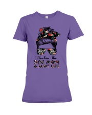 ROCKIN' THE DOG MOM AND AUNT LIFE Premium Fit Ladies Tee tile
