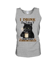 I DRINK SO I DON'T CHOKE PEOPLE Unisex Tank tile
