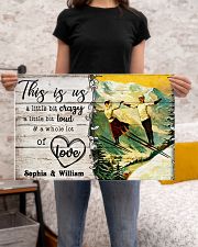 SKIING COUPLE - CUSTOM NAME 24x16 Poster poster-landscape-24x16-lifestyle-20
