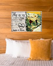 SKIING COUPLE - CUSTOM NAME 24x16 Poster poster-landscape-24x16-lifestyle-27