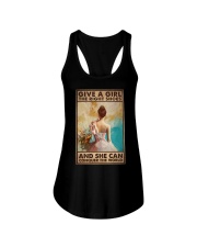 GIVE A GIRL THE RIGHT SHOES Ladies Flowy Tank tile