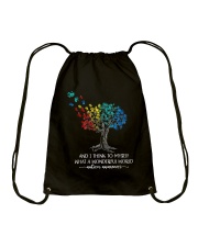 AND I THINK TO MYSELF WHAT A WONDERFUL WORLD Drawstring Bag tile