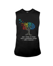 AND I THINK TO MYSELF WHAT A WONDERFUL WORLD Sleeveless Tee tile