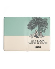 THE BOOK LOVER'S PLANNER - CUSTOM NAME Medium - Leather Notebook full