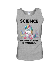 SCIENCE BECAUSE MURDER IS WRONG Unisex Tank tile