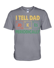 I TELL DAD JOKES PERIODICALLY V-Neck T-Shirt tile