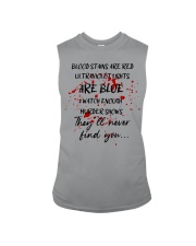 BLOOD STAINS ARE RED Sleeveless Tee tile