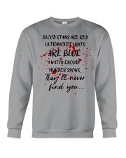 BLOOD STAINS ARE RED Crewneck Sweatshirt tile