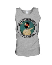 IT'S NOT HOARDING IF IT'S VINYL Unisex Tank tile