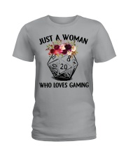 JUST A GIRL WHO LOVES GAMING Ladies T-Shirt tile