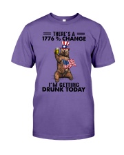 THERE'S A 1776 CHANGE I'M GETTING DRUNK TODAY Premium Fit Mens Tee tile