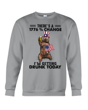 THERE'S A 1776 CHANGE I'M GETTING DRUNK TODAY Crewneck Sweatshirt tile