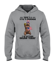 THERE'S A 1776 CHANGE I'M GETTING DRUNK TODAY Hooded Sweatshirt tile