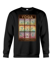 YOGA BECAUSE MURDER IS WRONG Crewneck Sweatshirt tile