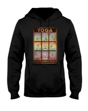 YOGA BECAUSE MURDER IS WRONG Hooded Sweatshirt tile
