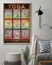 YOGA BECAUSE MURDER IS WRONG 11x17 Poster lifestyle-poster-1