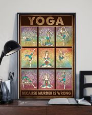 YOGA BECAUSE MURDER IS WRONG 11x17 Poster lifestyle-poster-2