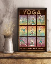 YOGA BECAUSE MURDER IS WRONG 11x17 Poster lifestyle-poster-3