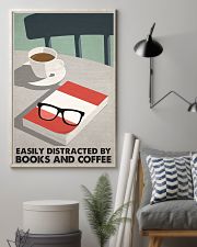 EASILY DISTRACTED BY BOOKS AND COFFEE 11x17 Poster lifestyle-poster-1