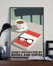 EASILY DISTRACTED BY BOOKS AND COFFEE 11x17 Poster lifestyle-poster-2
