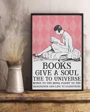 BOOKS GIVE A SOUL PINK PATTERN 11x17 Poster lifestyle-poster-3
