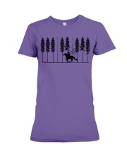 HORSE RACING MUSIC FOREST Premium Fit Ladies Tee tile