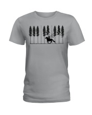 HORSE RACING MUSIC FOREST Ladies T-Shirt tile