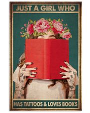 JUST A GIRL WHO HAS TATTOOS AND LOVES BOOKS 11x17 Poster front