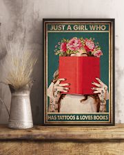 JUST A GIRL WHO HAS TATTOOS AND LOVES BOOKS 11x17 Poster lifestyle-poster-3