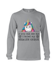 IF YOU CAN SEE ME I FAILED MU STEALTH CHECK Long Sleeve Tee tile