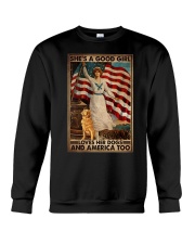 SHE'S A GOOD GIRL LOVES HER DOGS AND AMERICA TOO Crewneck Sweatshirt tile